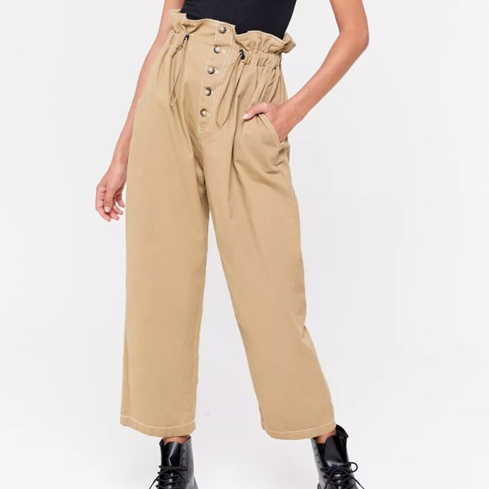 Urban Outfitters Terra High-Waisted Paperbag Pants Size S EUC